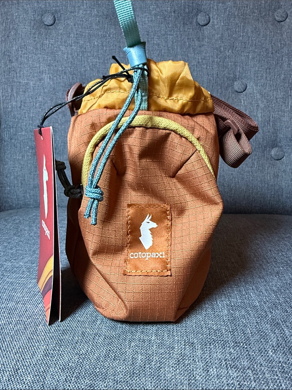 Cotopaxi Todo water bottle sling bag in Honeycomb and Whiskey NWT